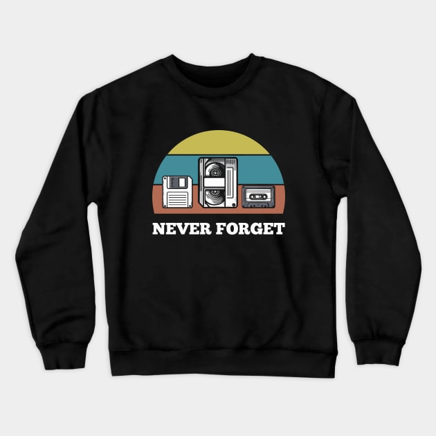 Never Forget Crewneck Sweatshirt by quorplix